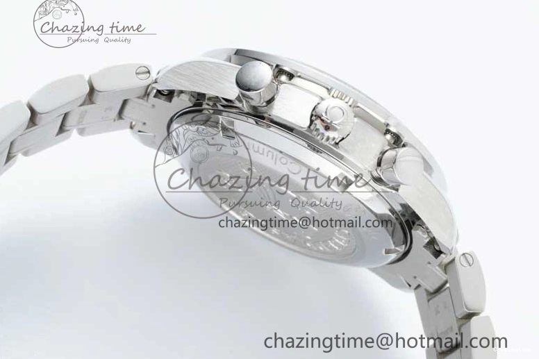 0512 Speedmaster Racing Master SS HKF Best Edition White Dial on SS Bracelet A Premium 7809